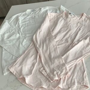 James Perse Him/Hers, Set of two, crew neck longsleeves, soft cotton mix, cozy